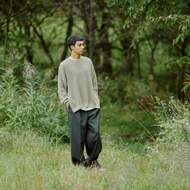 早い者勝ち MARKAWARE 22SS ウールトロピカルワイドスラックス マーカ