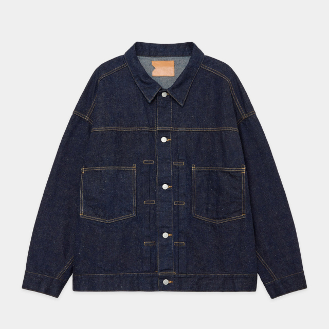 MARKAWARE KIMONO DENIM MINER JACKET