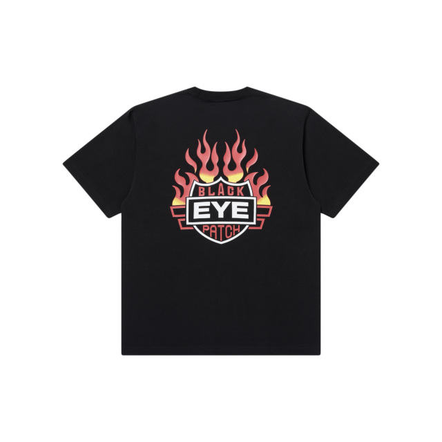 【洗練デザイン】BlackEyePatch FLAME RIDER LOGO V NECK ロンT 洗練デザイン】BlackEyePatch FLAME RIDER LOGO V NECK ロンT