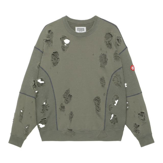 C.E PLAGUE WIDE RIB CUT CREW NECK