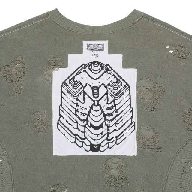 C.E PLAGUE WIDE RIB CUT CREW NECK 