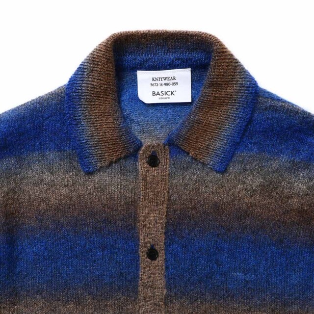 BASICKS ベイシックス Shadow Stripe Knit Shirt