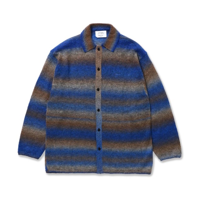 BASICKS ベイシックス Shadow Stripe Knit Shirt 