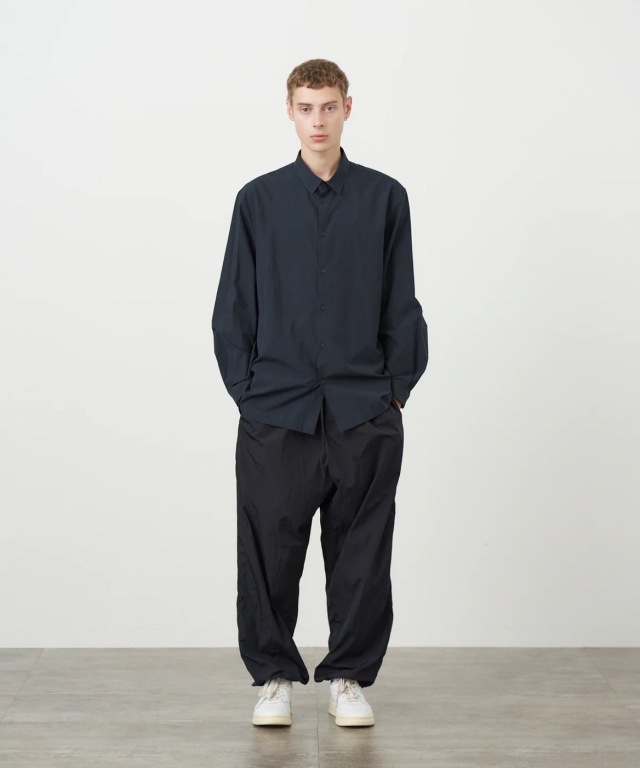 【定価¥48400】ATON エイトン パンツ 02 ブラック ATON スラックス 「ATON / エイトン」TWIST WOOL TROPICAL TWO