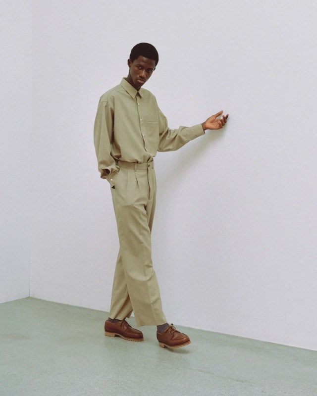 MARKAWARE CLASSIC WIDE TROUSERS 2 ブラック MARKAWARE(マーカウェア) - DOUBLE PLEATED CLASSIC WIDE