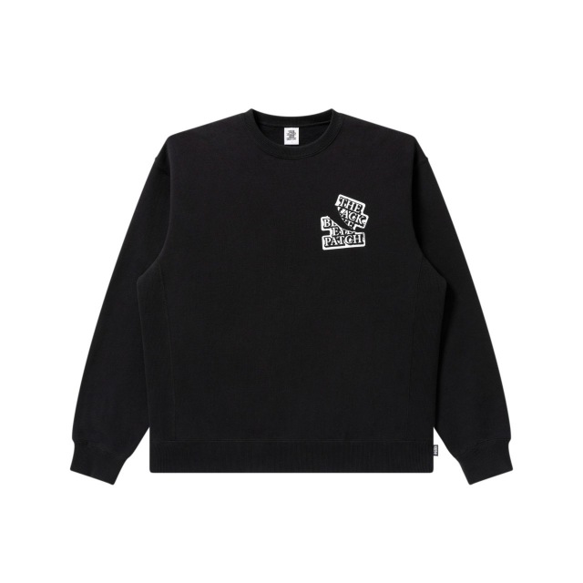 BlackEyePatch RIPPED APART OG LABEL CREW SWEAT BLACK