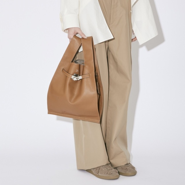 beautiful people large market bag in shrink leather