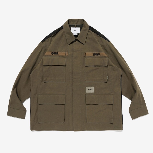 WTAPS ダブルタップス 2025SS VEINY / LS / COTTON. TWILL