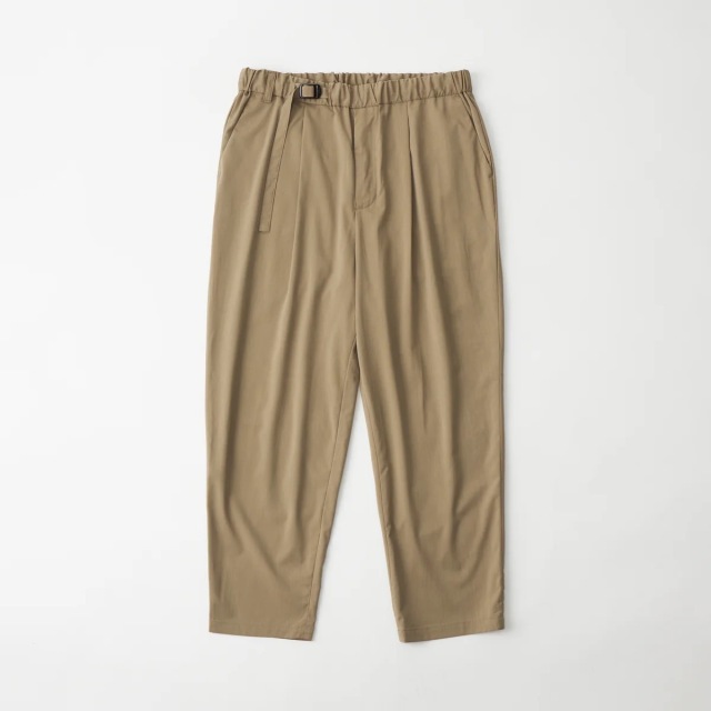White Mounatineering 1TUCK BELTED PANTS