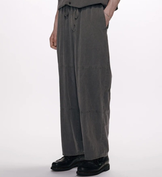 marka 50/1 ORGANIC COTTON HIGH TWIST POPLIN KNEE SWITCH EASY PANTS