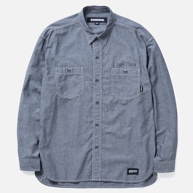 NEIGHBORHOOD ] ネイバーフッド 25SS CHAMBRAY SHIRT LS