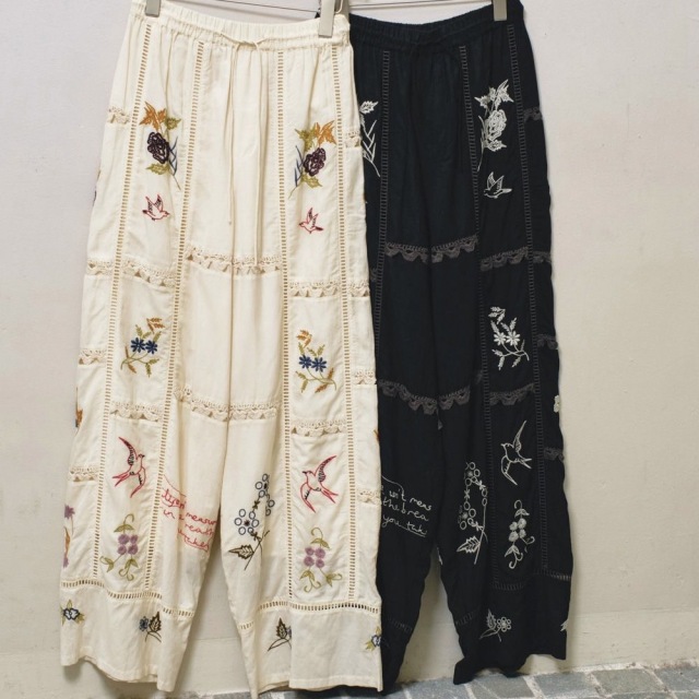 TODAYFUL Embroidery Patchwork Trousers