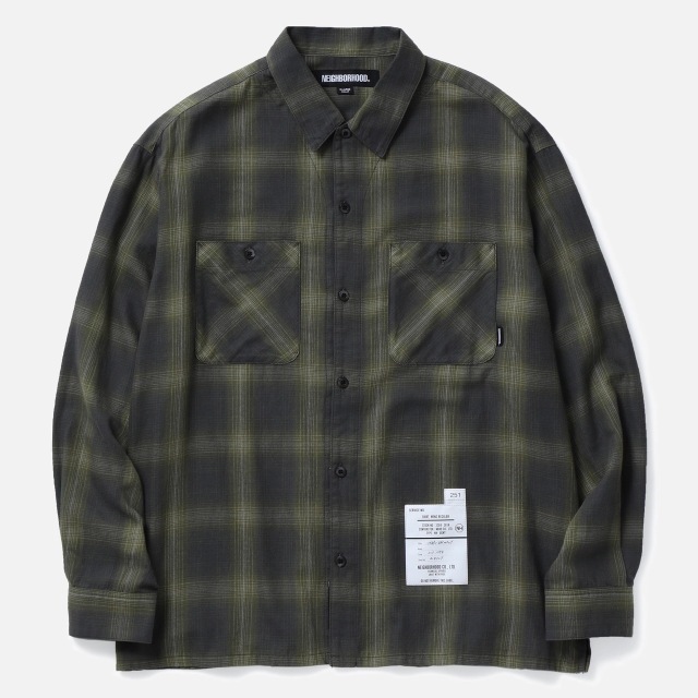 NEIGHBORHOOD ネイバーフッド 2025SS HOMBRE CHECK SHIRT LS