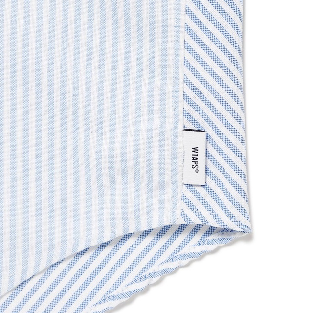 トップス WTAPS BD 02 /SS / POLY. OXFORD. COOLMAX WTAPS BD 02 COOLMAX OXFORD BLUE | TODAY CLOTHING