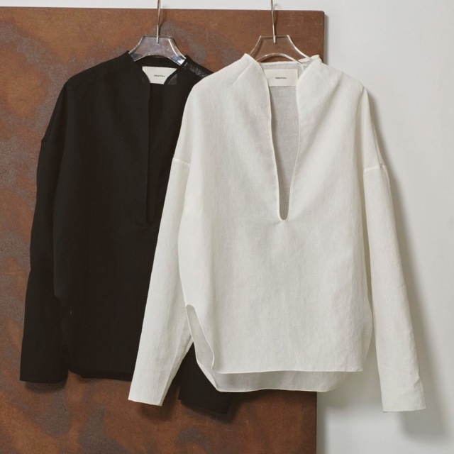 【todayful】 Slub Slit Shirts ECRU TOFAYFUL Slub Slit Shirts