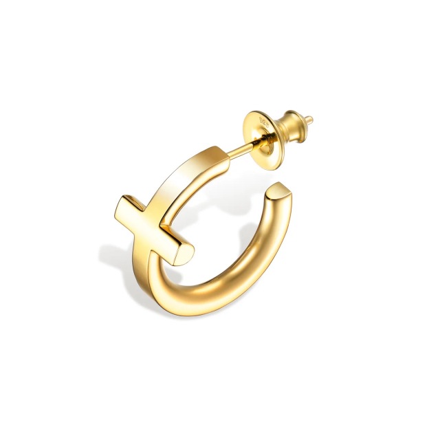 CAREERING CROSS HOOP 301 (SV) / (YW)