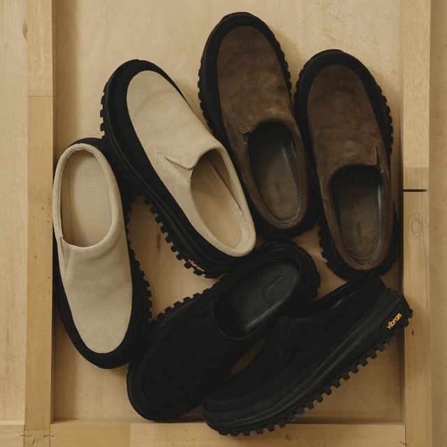 TODAYFUL Vibramsole Leather Sabot