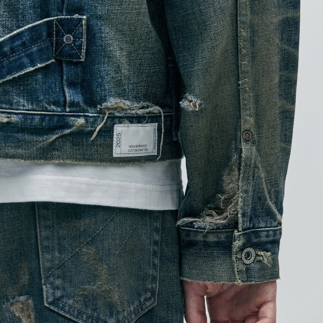 ジャケット・アウター neighborhood savage denim jacket Neighborhood Savage Denim Type-1 Jacket Indigo Men's - SS23 - GB