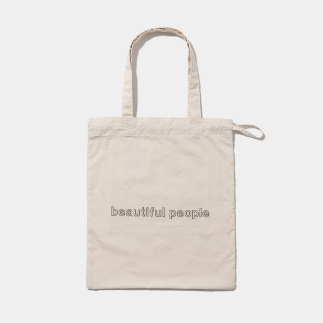 beautiful people contour logo gathering tote bag