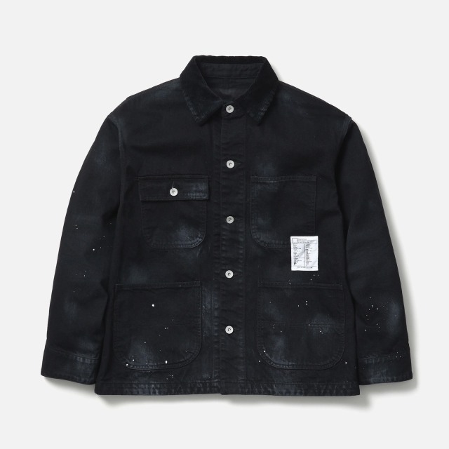 NEIGHBORHOOD ネイバーフッド BW . WASHED COVERALL JACKET