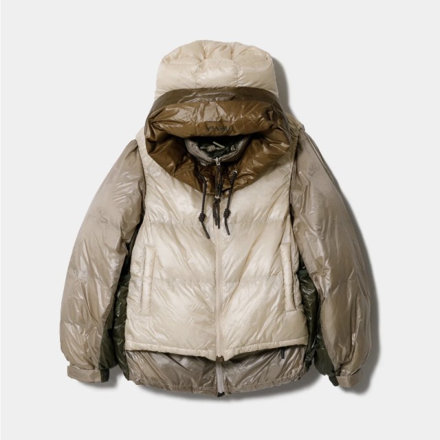 beautiful people NANGA multilayering down vest blouson