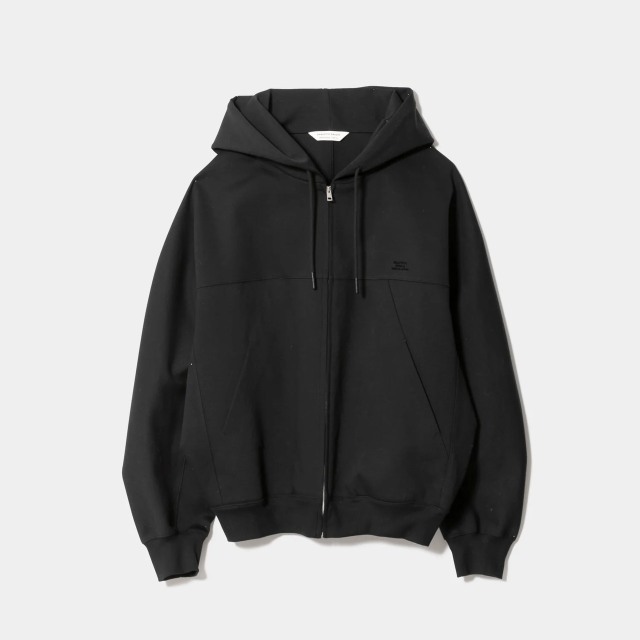 beautiful people compact double jersey zip up parka