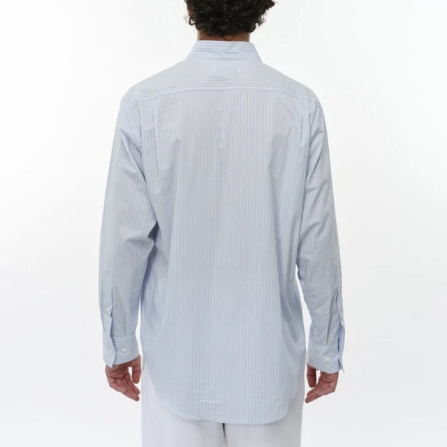 marka Organic Cotton Stripe Regular Collar Shirt