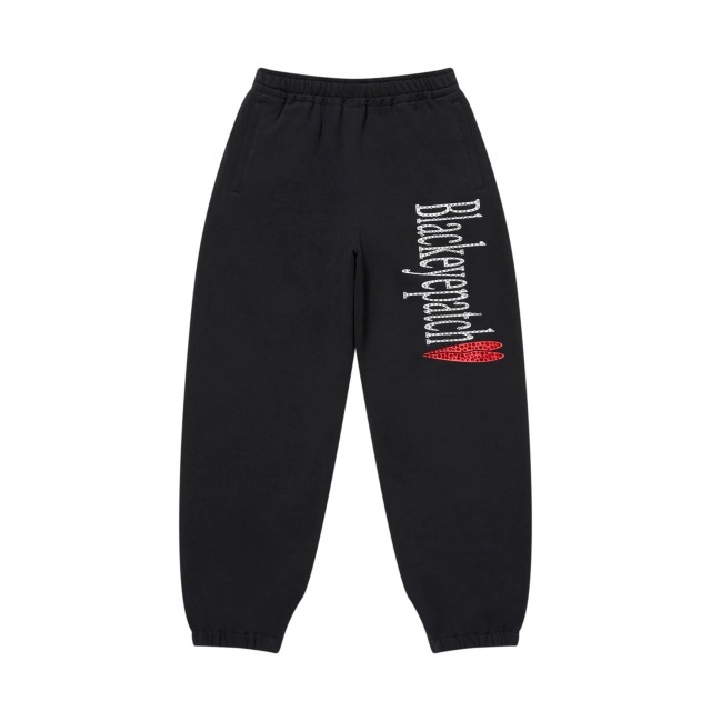 BlackEyePatch RHINESTONED HEARTBREAK LOGO SWEAT PANTS