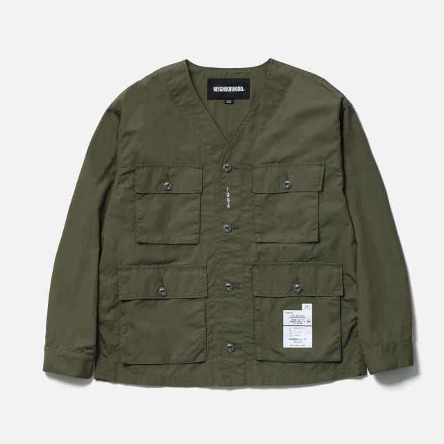 NEIGHBORHOOD ネイバーフッド NO COLLAR UTILITY JACKET