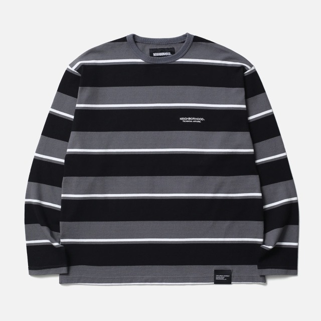NEIGHBORHOOD ネイバーフッド BORDER CREW NECK LS