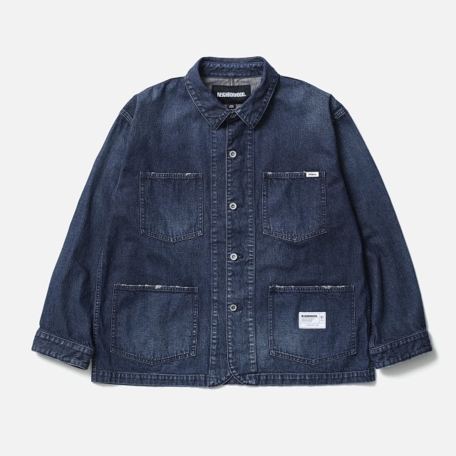 NEIGHBORHOOD ネイバーフッド WASHED DENIM COVERALL JACKET