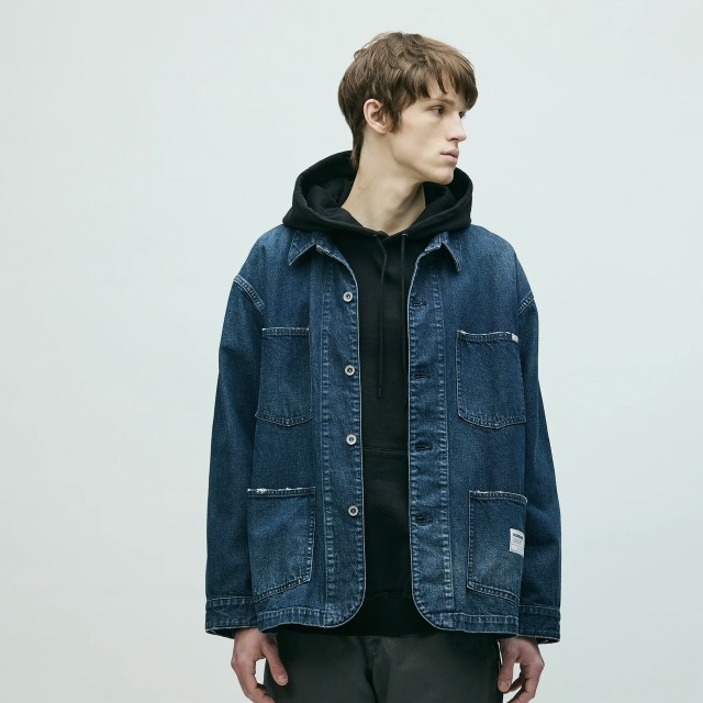 NEIGHBORHOOD ] ネイバーフッド WASHED DENIM COVERALL JACKET