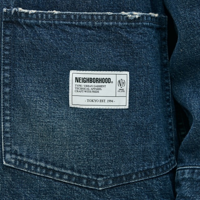 NEIGHBORHOOD ] ネイバーフッド WASHED DENIM COVERALL JACKET