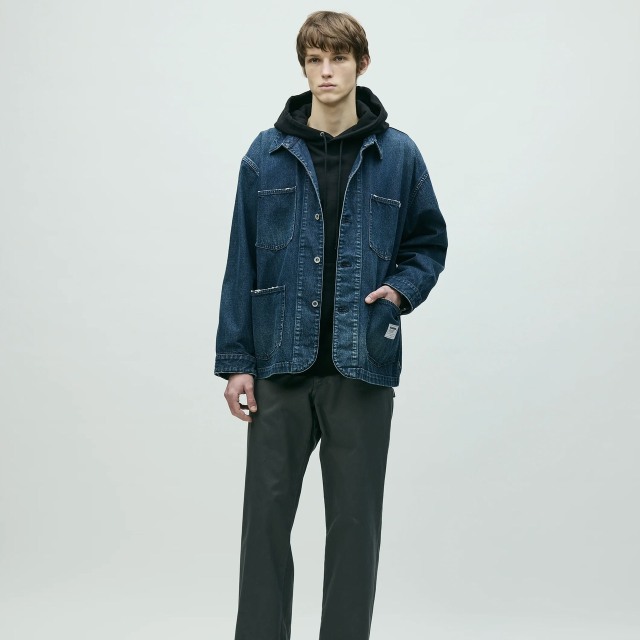 NEIGHBORHOOD ] ネイバーフッド WASHED DENIM COVERALL JACKET