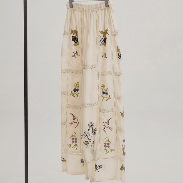 todayful Embroidery Patchwork Trousers