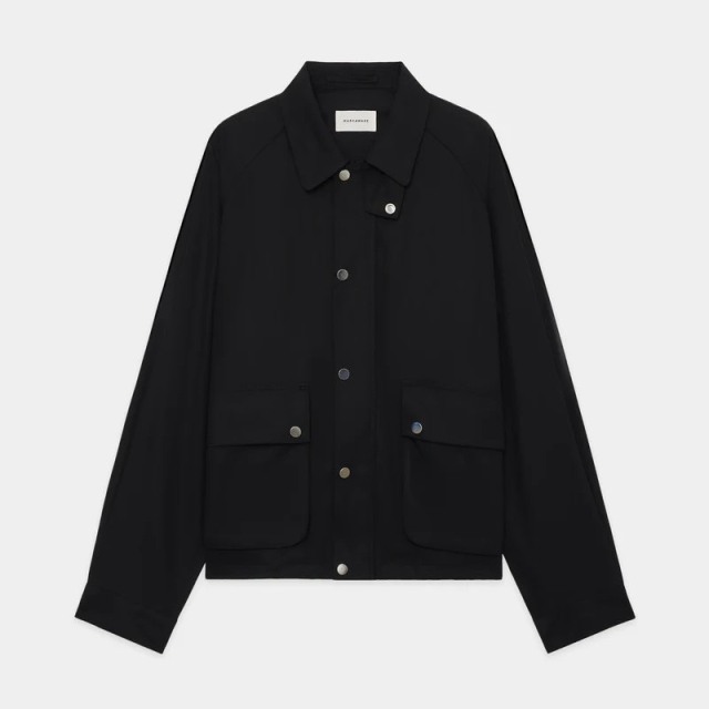 MARKAWARE Organic Cotton Voile Yarn Twill Short Field Blouson