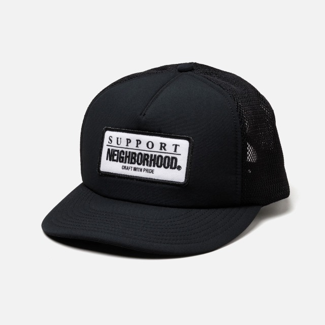 neighborhood ネイバーフッド　メッシュキャップ　スーベニア　刺繍　黒 NEIGHBORHOOD ] ネイバーフッド MESH CAP-1