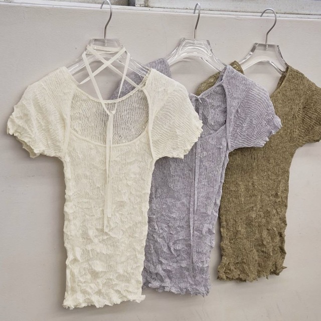 TODAYFUL 2way Sheer Knittops