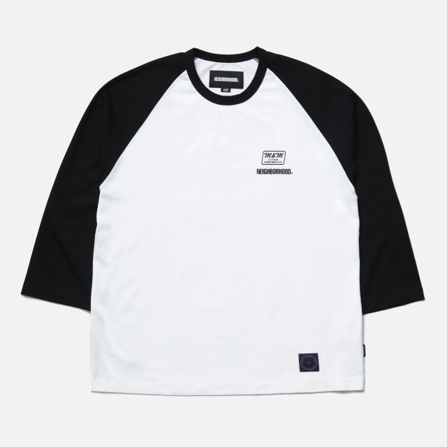 NEIGHBORHOOD ネイバーフッド NH X M&M . CLASSIC RAGLAN 3Q