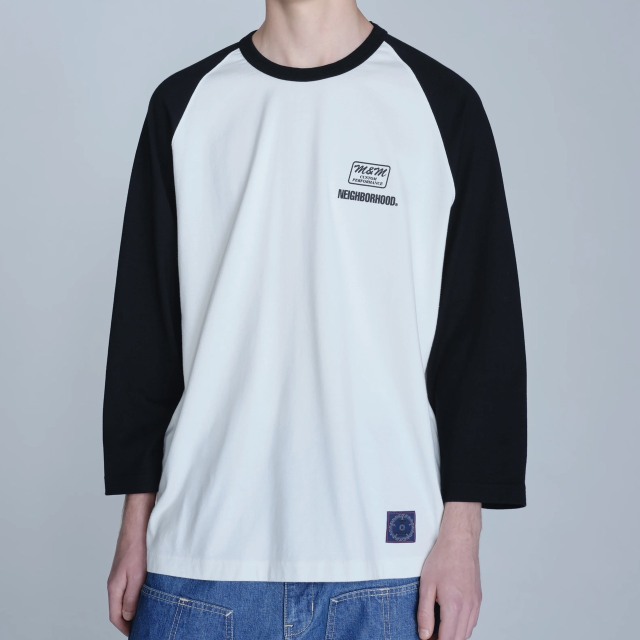 NEIGHBORHOOD ] ネイバーフッド NH X M&M . CLASSIC RAGLAN 3Q