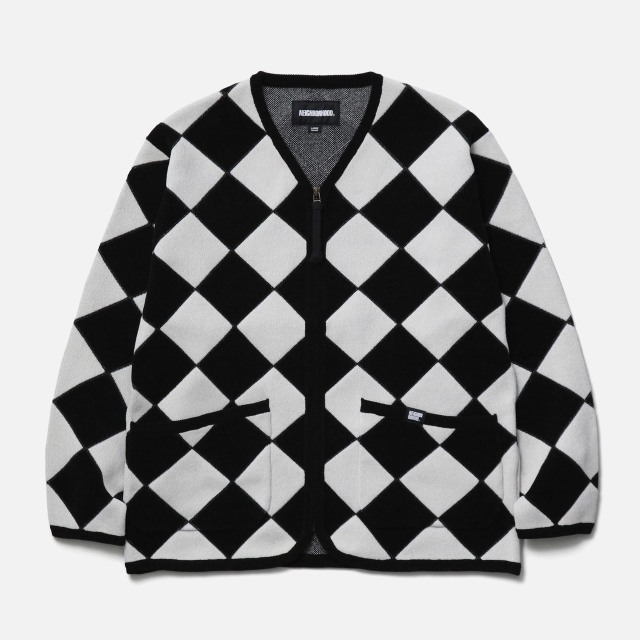 NEIGHBORHOOD ネイバーフッド CHECKER ZIP CARDIGAN