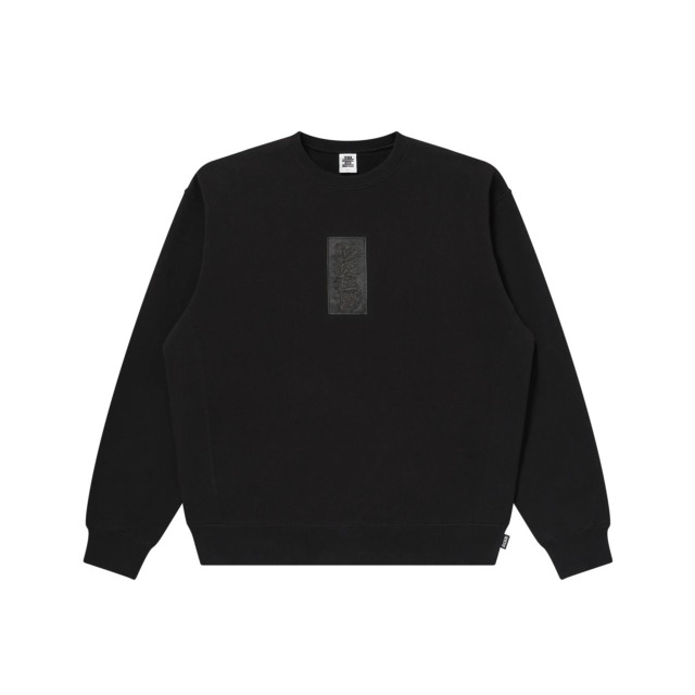 BlackEyePatch  HWC LEATHER PATCH CREW SWEAT