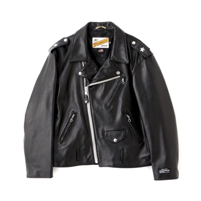 NEIGHBORHOOD ネイバーフッド NH X Schott X KOSTAS SEREMETIS . ONESTAR RIDERS JACKET