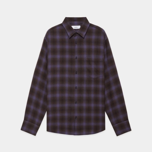 marka Super 140’s 2/96 Wool Viyella Regular Collar Shirt