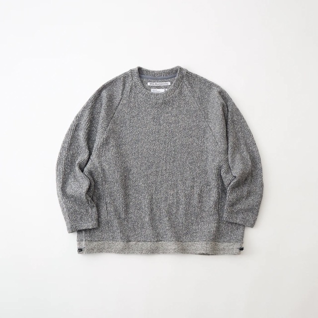 White Mounatineering MELANGE WIDE RAGLAN PULLOVER