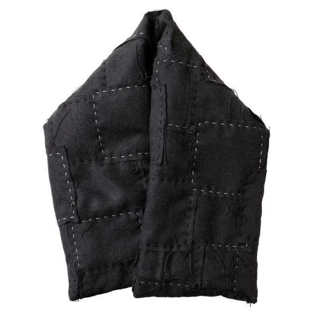 KUON x The Inoue Brothers Wool Patchwork Scarf