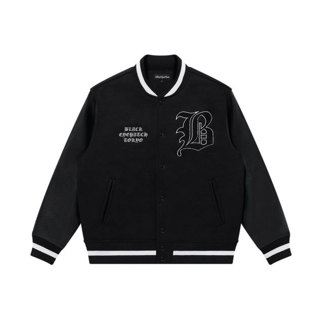 BlackEyePatch OE BIG B MELTON VARSITY JACKET