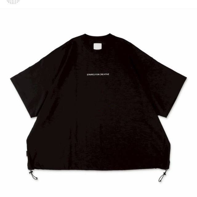 S.F.C (Stripes For Creative) SUPER BIG SS TEE w/ DRAWSTRINGS
