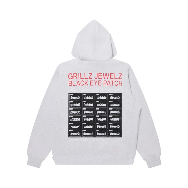 BlackEyePatch GRILLZ JEWELZ GOLDTEETH HOODIE