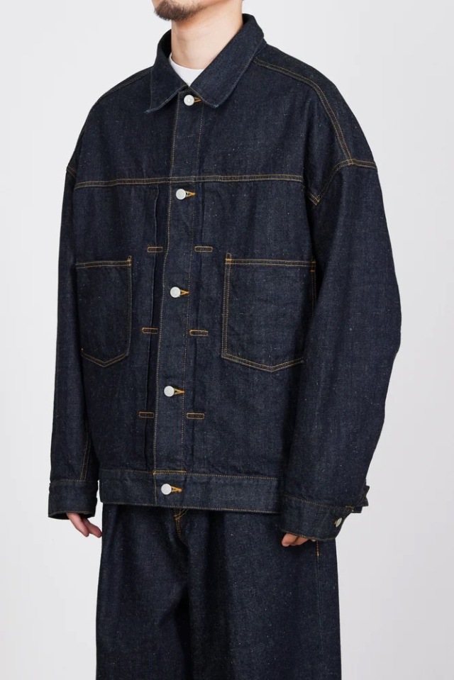 MARKAWARE KIMONO DENIM MINER JACKET